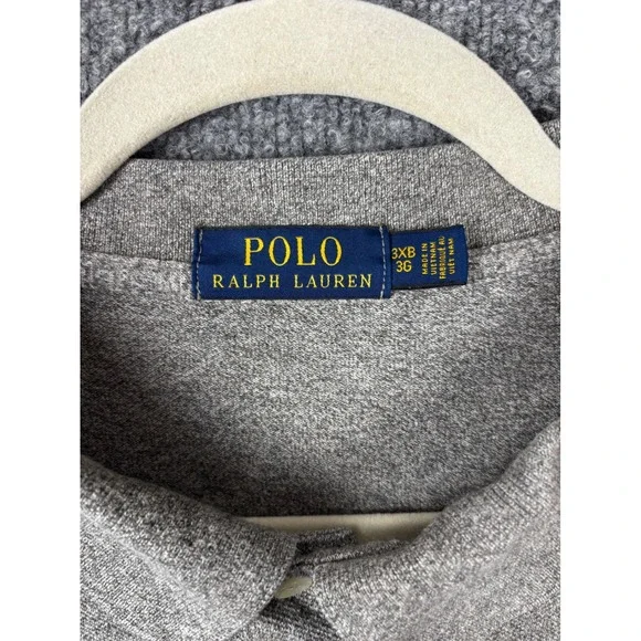 Lot of 4 Polo Ralph Lauren Polo Shirts Mens 3XB Blue Grey Heather Jersey Big